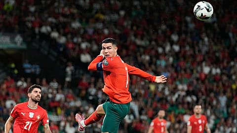 Cristiano Ronaldo w koszulce reprezentacji z numerem 7