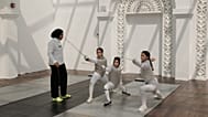 Training Day: Ibtihaj Muhammad putting some students en garde