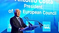Le président du Conseil européen Antonio Costa lors du Sommet sur l'élargissement de l'UE organisé par Euronews mardi 4 novembre à Bruxelles.