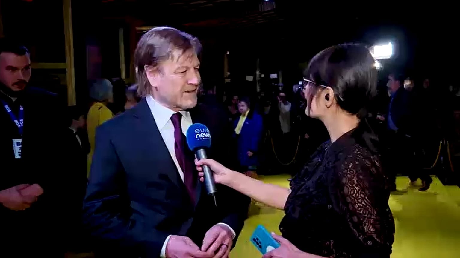 Sean Bean a vetítés előtt