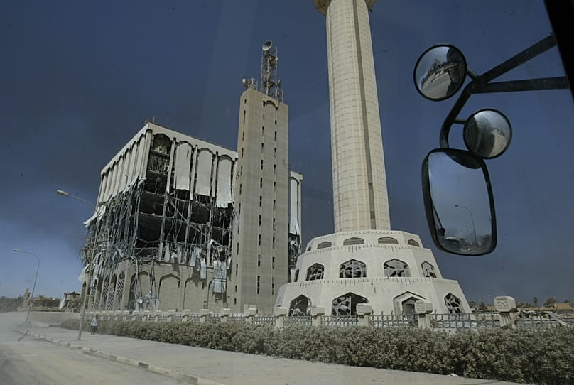 حملات هوایی آمریکا به بغداد در جریان سرنگونی صدام حسین