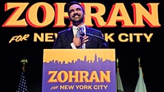 Zohran Mamdani speaks during a victory speech at a mayoral election night watch party, 4 November 2025