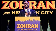 New York'un yeni belediye başkanı olarak seçilen Zohran Mamdani, 3 Kasım 2025.