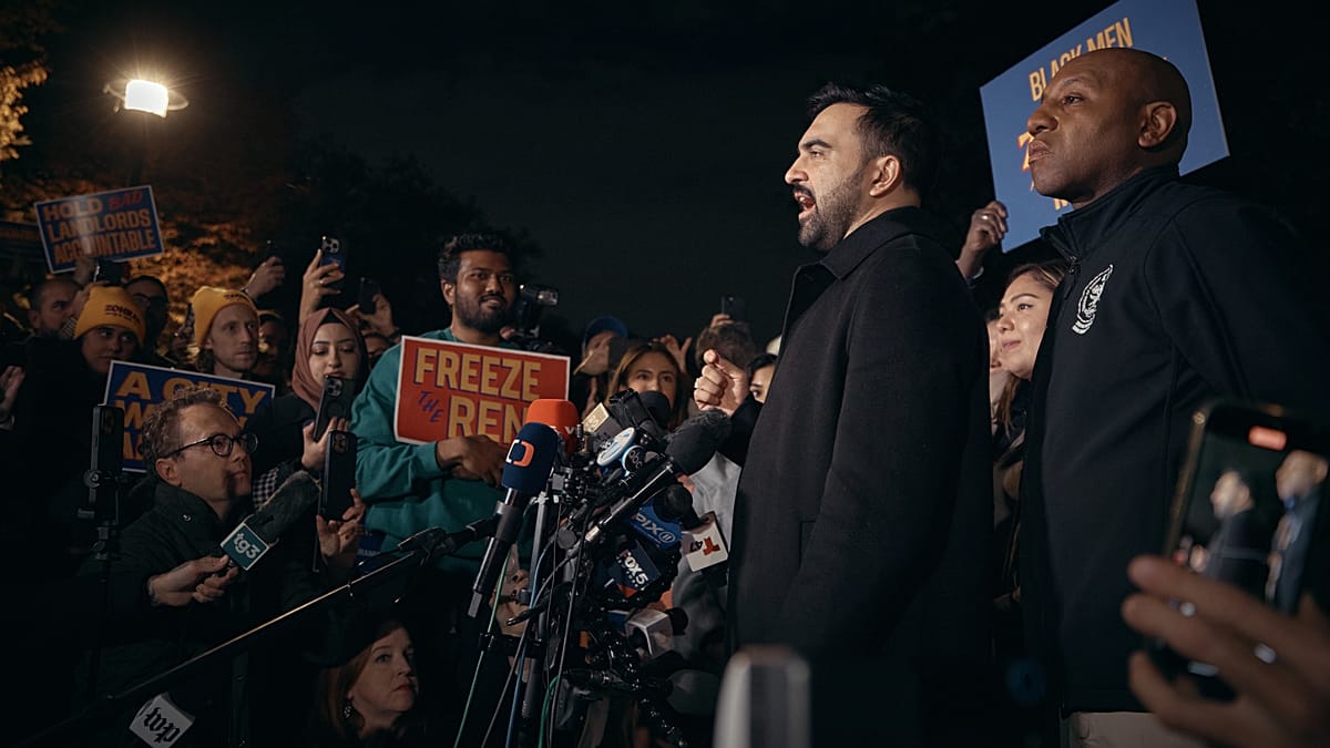 Scenes of celebration in New York after Zohran Mamdani’s victory