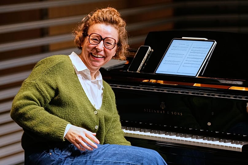 Yodel teacher Nadja Räss at the Music High School in Lucerne, Switzerland