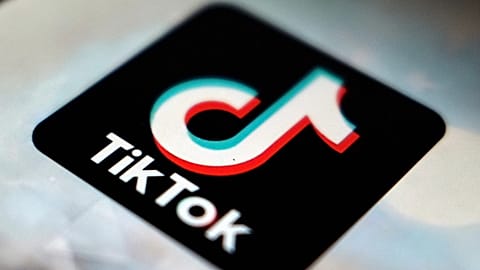  A view of the TikTok app logo, in Tokyo, Japan, on Sept. 28, 2020.