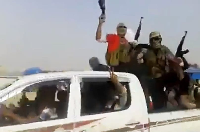 Von Al-Qaida inspirierte Kämpfer des Islamischen Staats im Irak.