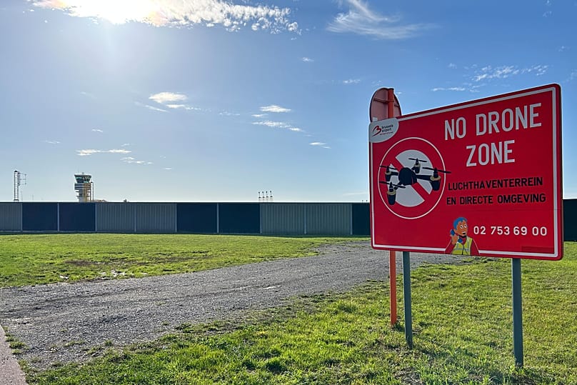 "No Drone Zone" am Flughafen Brüssel-Zaventem in Belgien