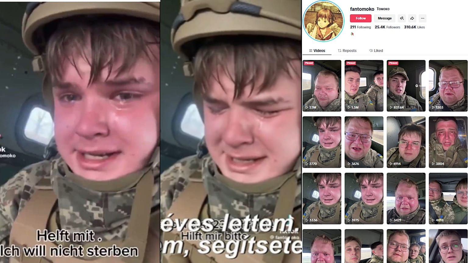 Viral video of Ukrainian soldier turns out to be fake.