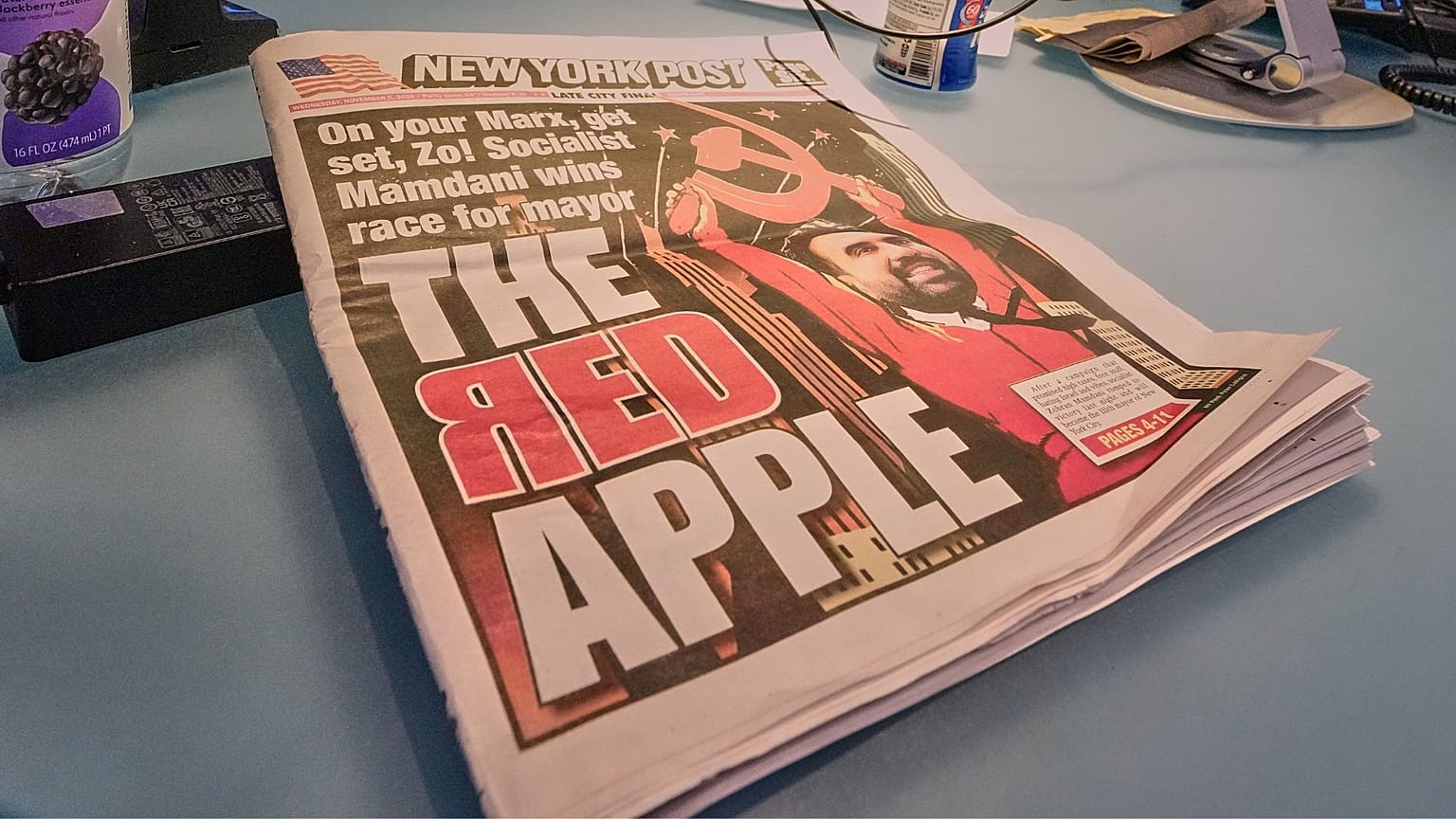 صفحه نخست روزنامه «نیویورک‌پست»