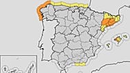 Alerta naranja en Cataluña y Galicia por lluvias y viento, 6 de noviembre de 2025