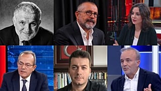 (Üst, soldan sağa) Ruşen Çakır, Soner Yalçın, Aslı Aydıntaşbaş ve (alt, soldan sağa) Şaban Sevinç, Batuhan Çolak, Yavuz Oğhan