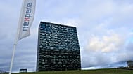 FILE. The head office of Chinese-owned chipmaker Nexperia is seen in Nijmegen, Netherlands. 14 Oct. 2025