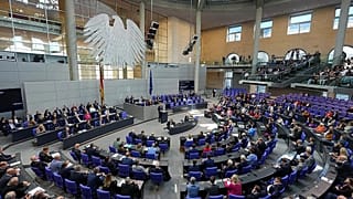 A debate in the Bundestag in Berlin, 24 September, 2025