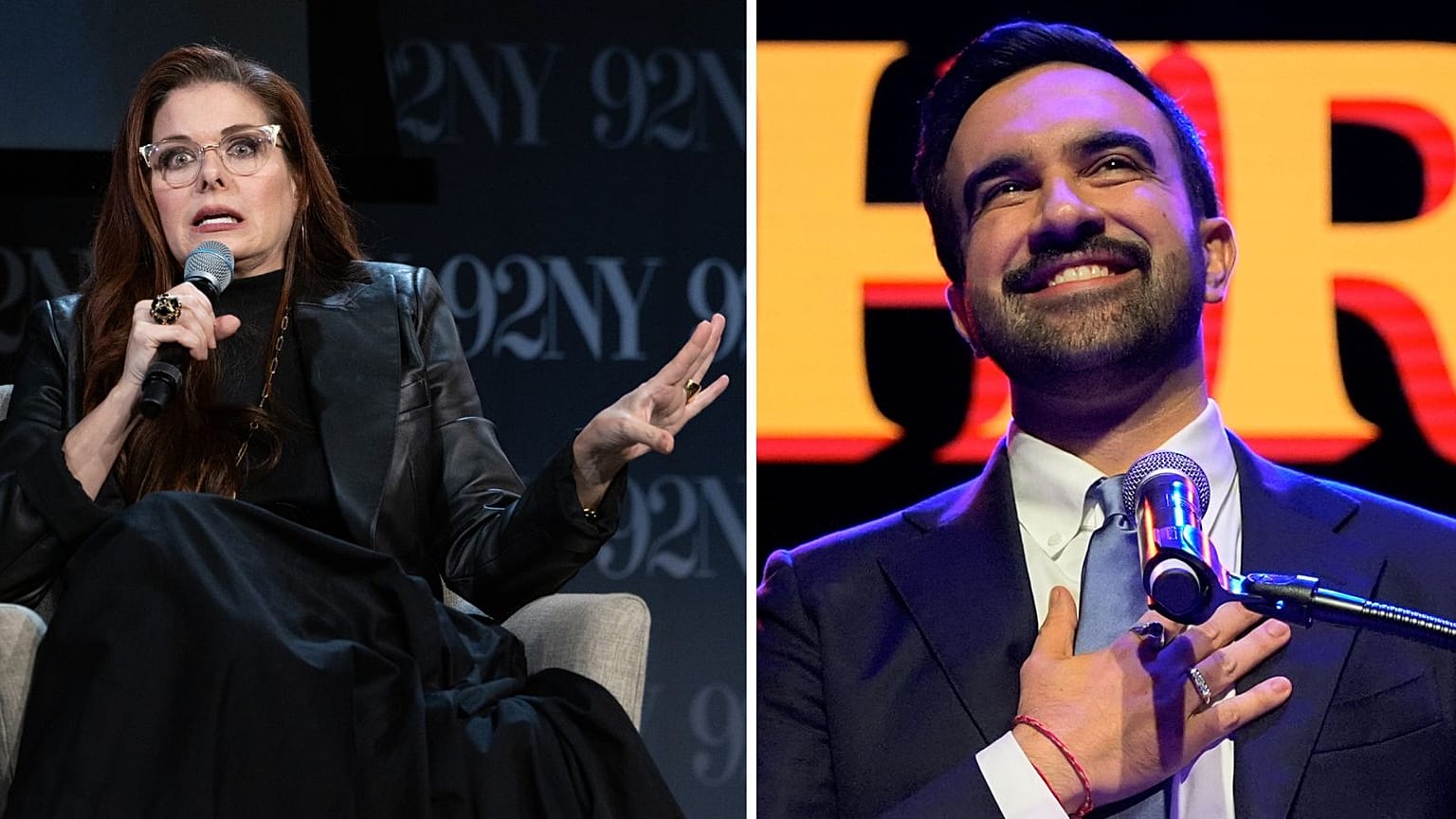 Schauspielerin Debra Messing (links) erntet heftige Kritik. Sie hatte Zohran Mamdani als „Dschihadist“ bezeichnet.