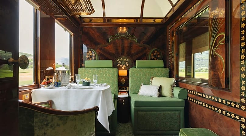 A Cabin Suite on the Venice Simplon-Orient-Express train.