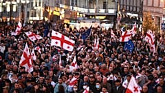 Акция протеста в Тбилиси 4 октября 2025 года