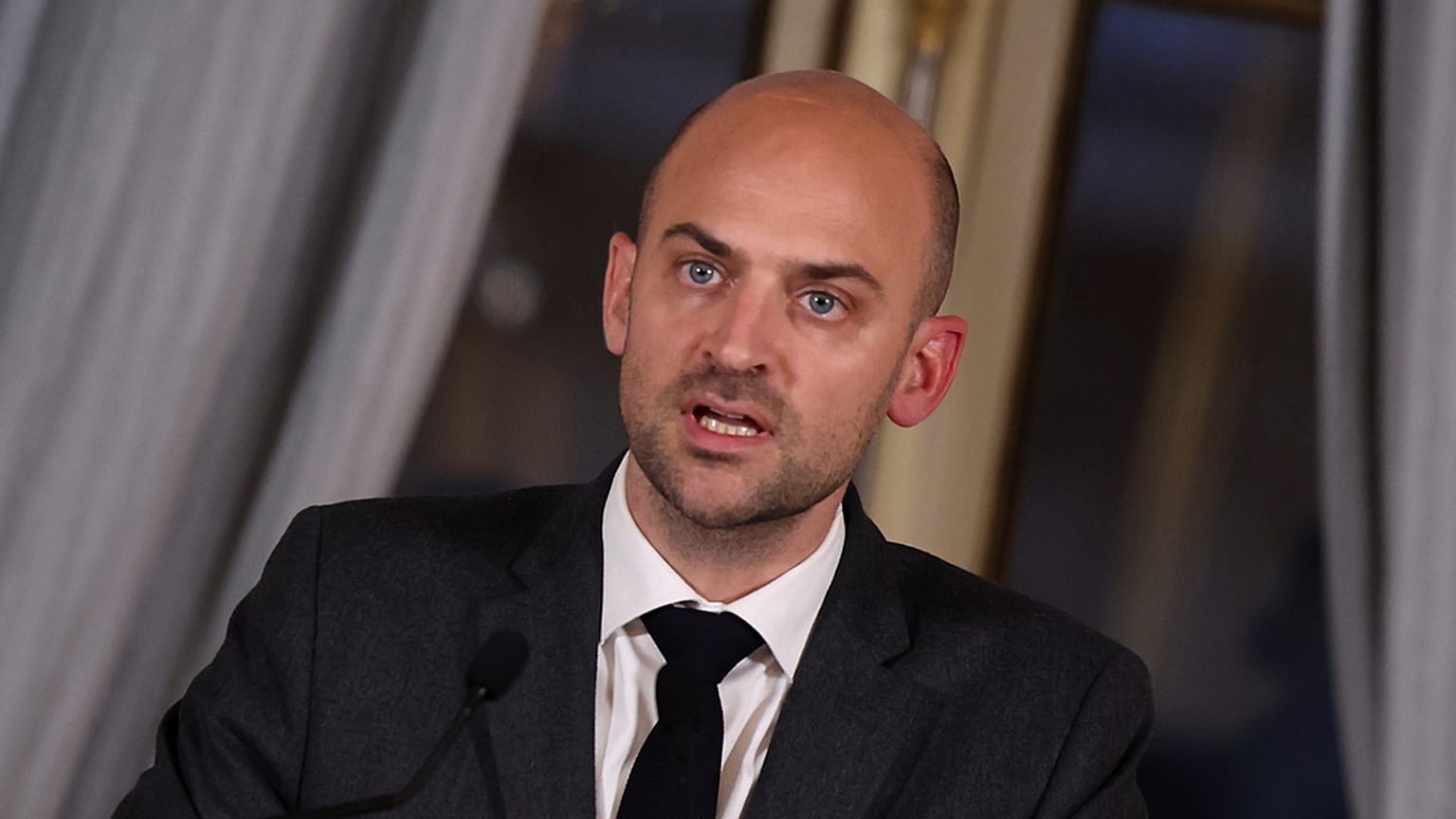 وزير الخارجية الفرنسي  جان نويل بارو، في وزارة الخارجية في باريس، الخميس 9 أكتوبر 2025. 