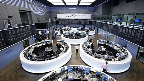 Trading floor of the Frankfurt Stock Exchange.