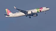 Fiel - A TAP Air Portugal Airbus 321 approaches for landing in Lisbon, Portugal. 30 December 2023.