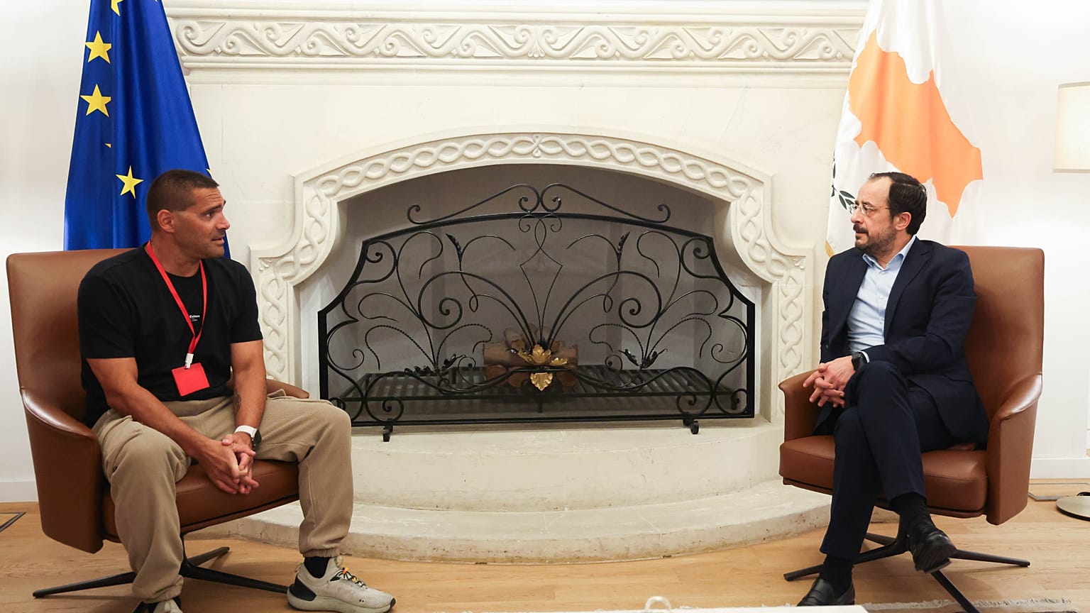 Ο Πρόεδρος της Δημοκρατίας κ. Νίκος Χριστοδουλίδης δέχεται τον Έλληνα Παραολυμπιονίκη Χαράλαμπο Ταϊγανίδη