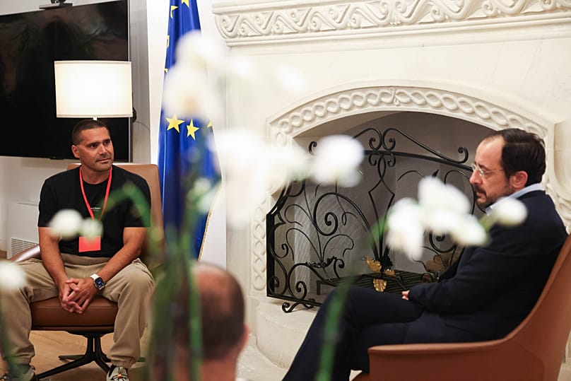 Ο Πρόεδρος της Δημοκρατίας κ. Νίκος Χριστοδουλίδης δέχεται τον Έλληνα Παραολυμπιονίκη Χαράλαμπο Ταϊγανίδη