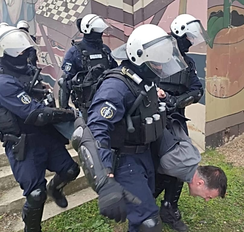 Sava Manojlović brutális letartóztatása, 2024 novemberében