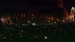 People protest in Riga against Latvia's potential withdrawal from the Istanbul Convention, 6 November, 2025