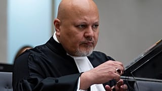 كريم خان الدعي العام للمحكمة الجنائية الدولية في لاهاي، هولندا، يوم الاثنين 26 سبتمبر/أيلول 2022.