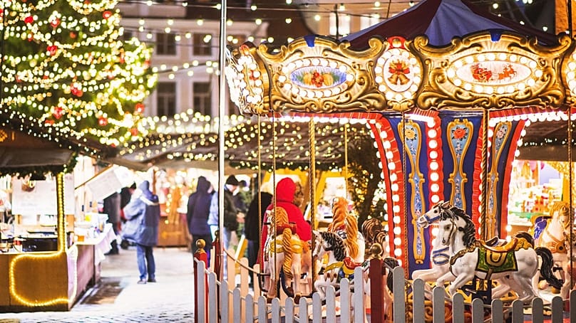 A Christmas fair in Tallinn