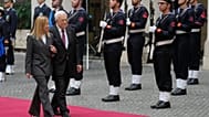 Mahmoud Abbas, en visite à Rome après sa rencontre avec le pape Léon XIV, a rencontré Mattarella et Meloni.