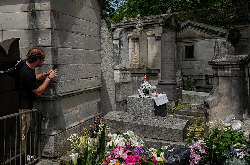 Grab von Jim Morrison auf dem Friedhof Père-Lachaise in Paris
