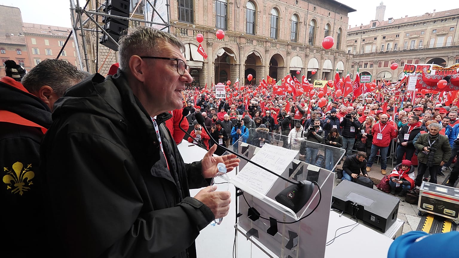 Il segretario generale della Cgil, Maurizio Landini