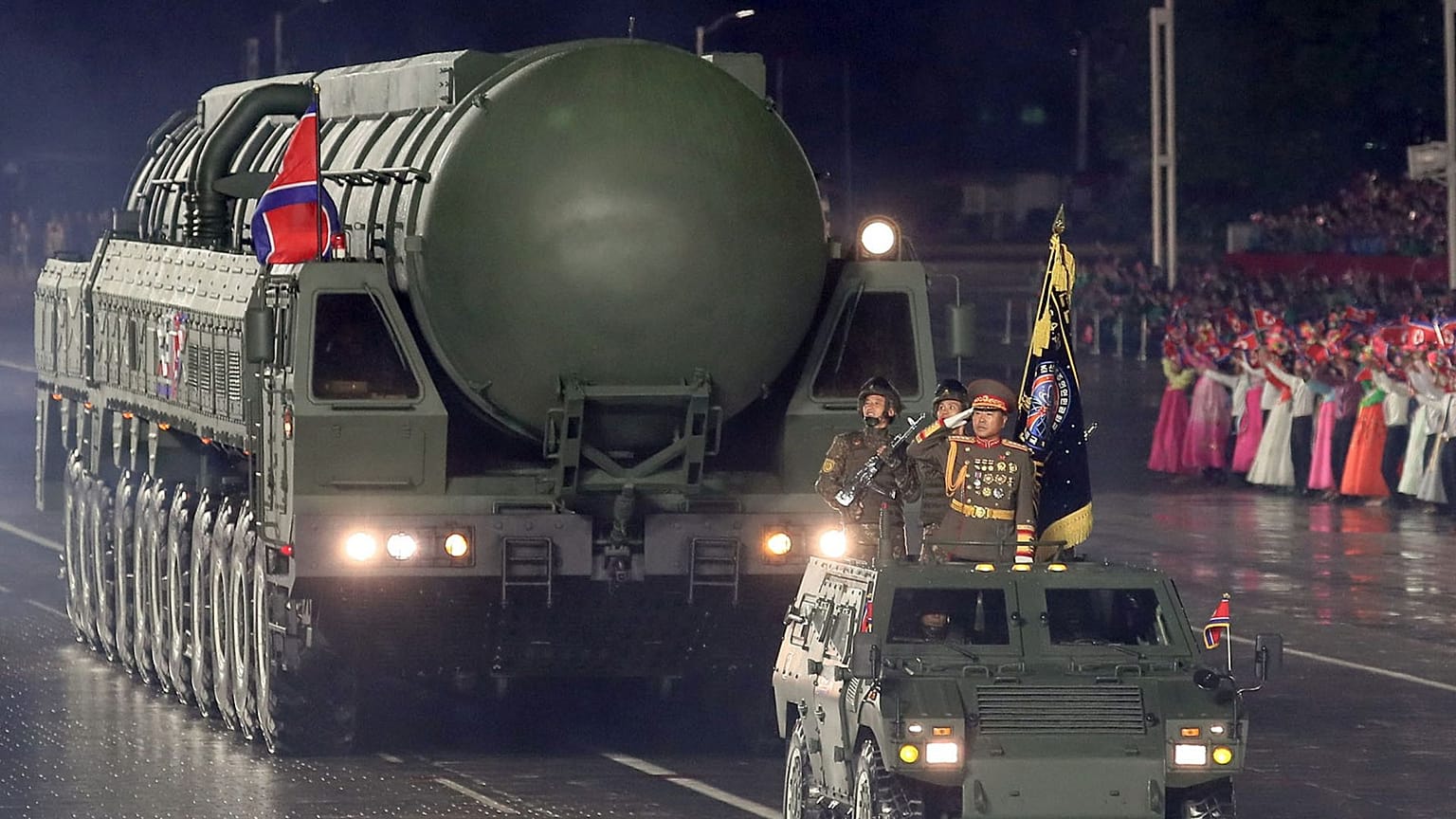 رژه نیروهای نظامی کره شمالی در تاریخ ۱۱ اکتبر ۲۰۲۵