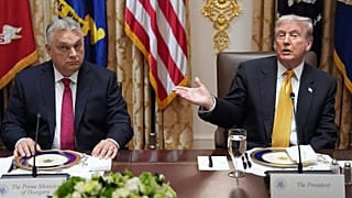 Donald Trump et Viktor Orban à la Maison Blanche.