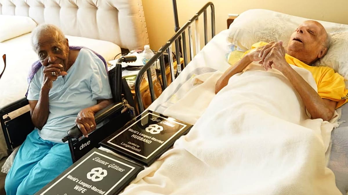 "Notre secret, c'est l'amour" : avec 83 ans de mariage, ce couple a battu le record du monde