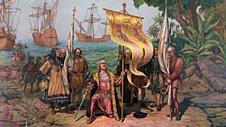 Kristof Kolomb'un yeni dünyaya gelişi.