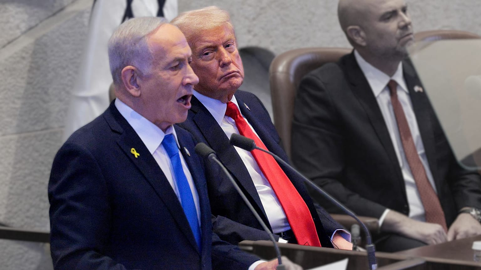 ترامپ و نتانیاهو در پارلمان اسرائیل