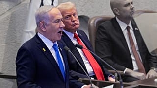 ترامپ و نتانیاهو در پارلمان اسرائیل