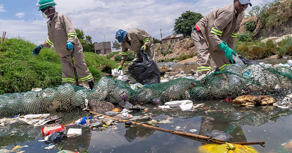 Trash to treasure: Johannesburg's river waste transformed into art