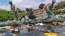Trash to treasure: Johannesburg's river waste transformed into art