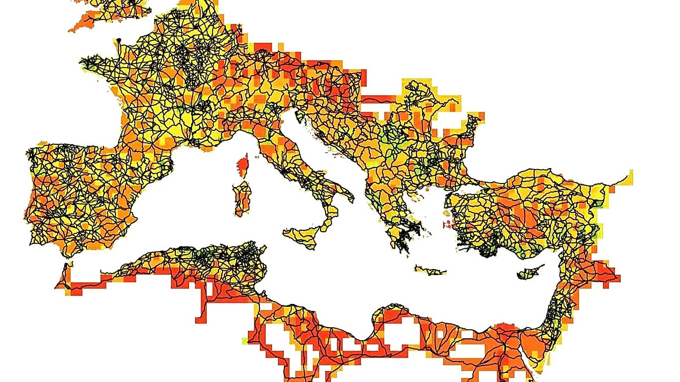 Proyecto Itiner-e que ha cartografiado las calzadas romanas
