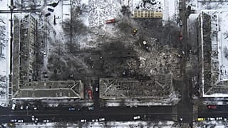 Ukrayna'nın Kromotorsk bölgesinde Rus saldırısı sonrası, 2023.