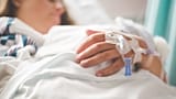 Un paziente in ospedale.
