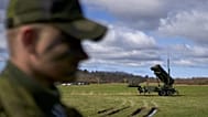 Swedish soldiers take part in a military presentation of the medium-range Patriot air defence missile system in Stockholm, 30 April, 2023