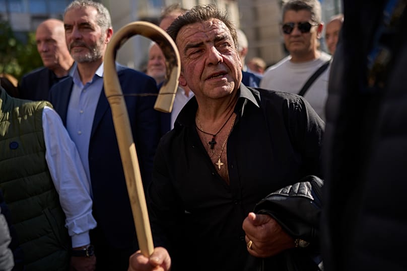 Αγρότες στο κέντρο της Αθήνας