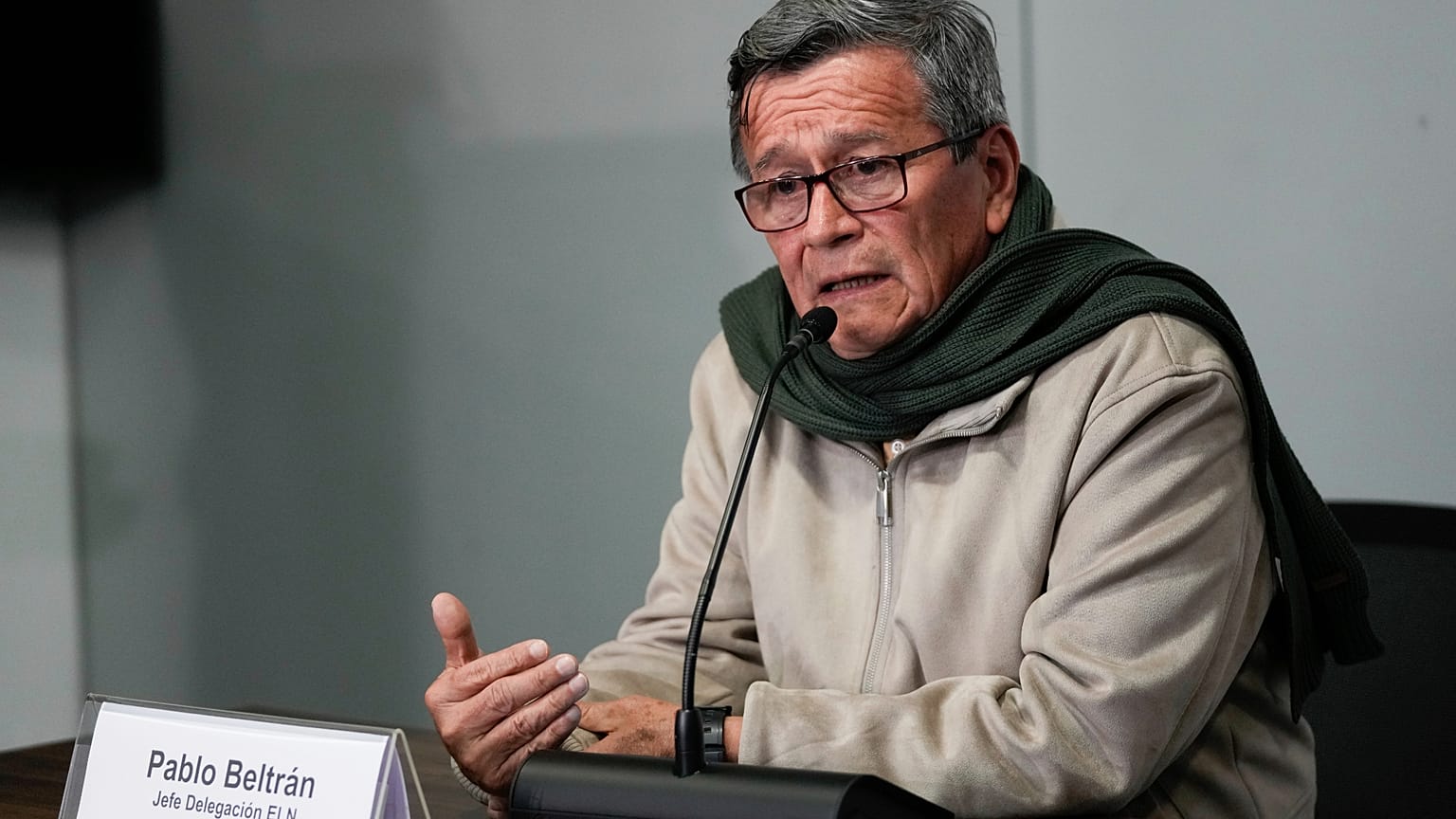 El que fuera jefe negociador del ELN en el proceso de paz con el Gobierno colombiano, Israel Ramírez Pineda, alias 'Pablo Beltrán'.