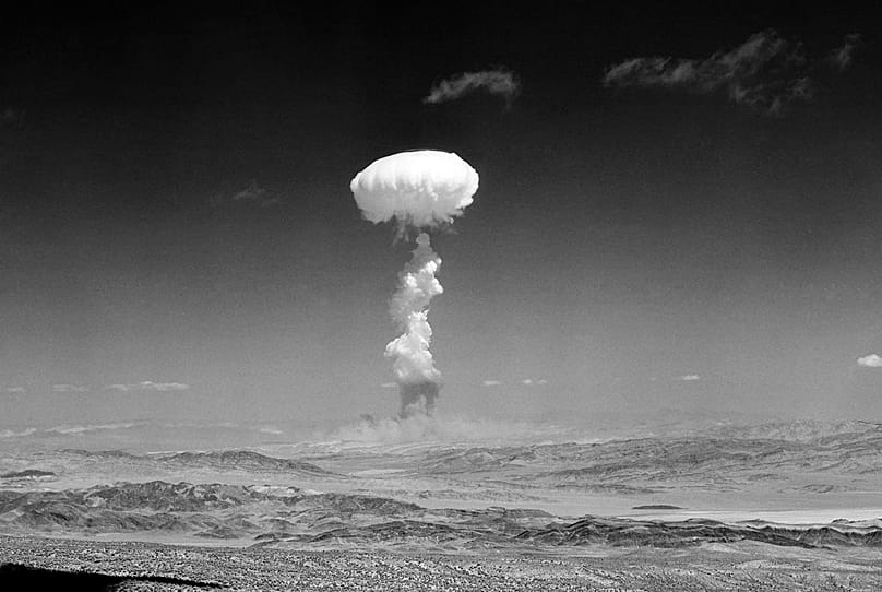 Atomwaffentest durch die USA in Nevada, 22. April 1952