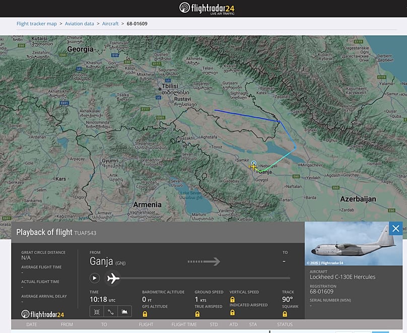 Un avion-cargo turc s'est écrasé en Géorgie après avoir décollé d'Azerbaïdjan.