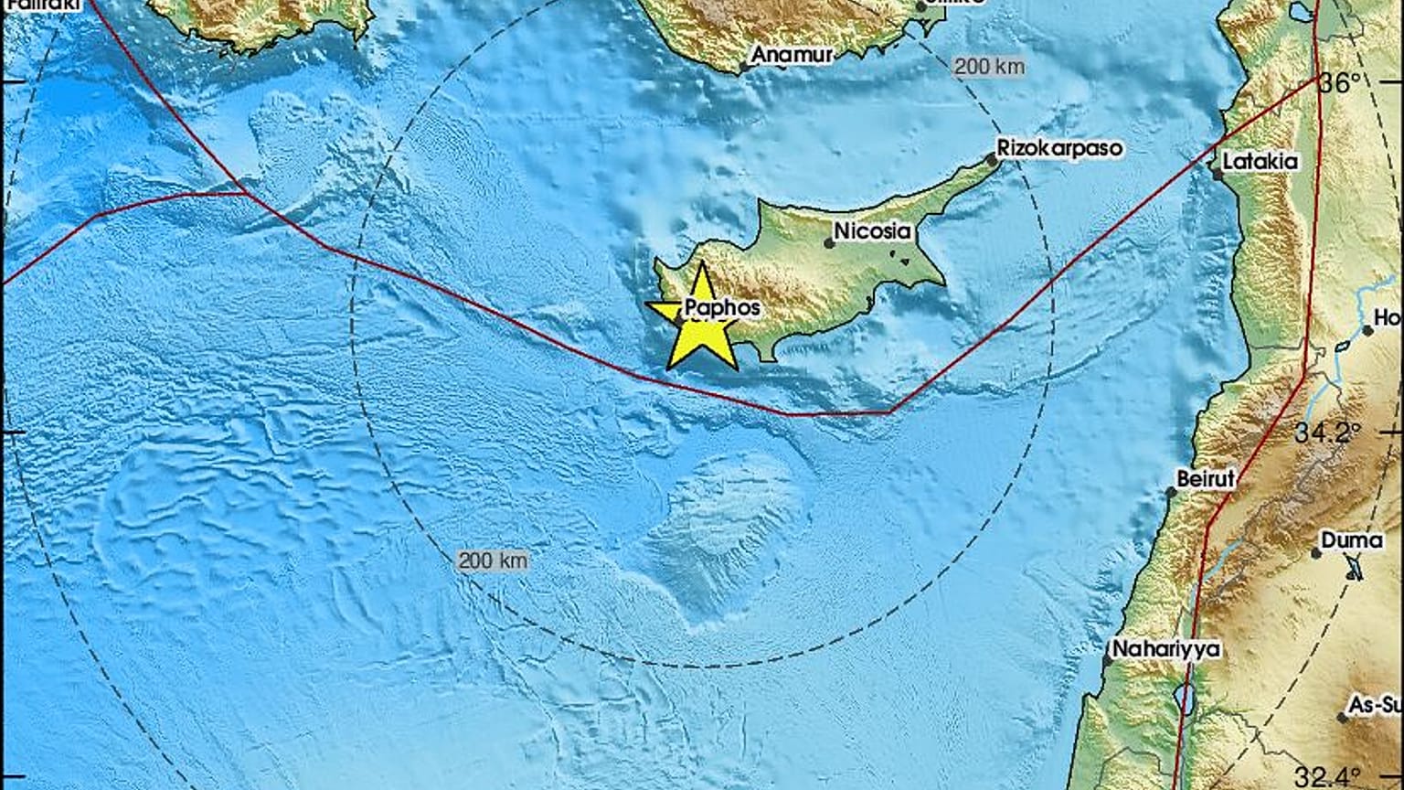 Το επίκεντρο του σεισμού